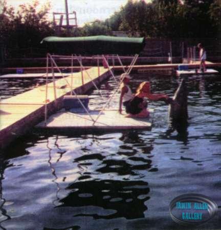 Deanna Lund with dophin friend
