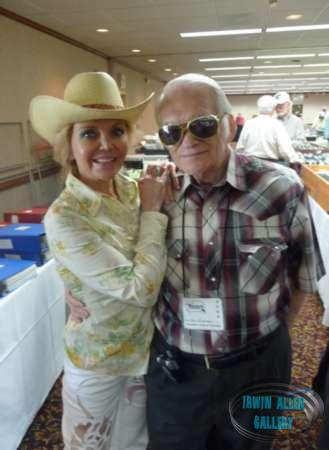 Deanna Lund and Dr. Fred at the Western Film Fair in July 2009