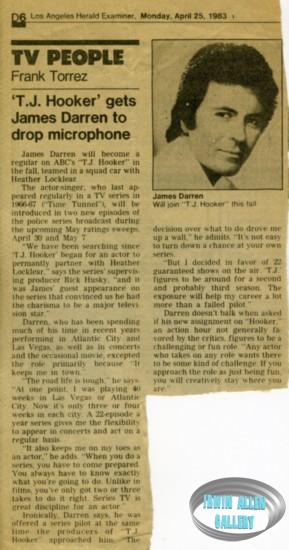 James Darren clipping