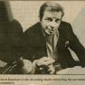 Richard Basehart in recording studio