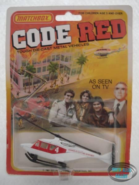 Matchbox Code Red Helicopter