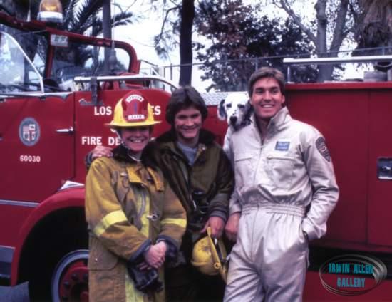 Martina Deignan, Andrew Stevens and Sam J. Jones in Code Red