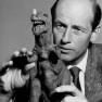 Ray Harryhausen with Dinosaur from Animal World
