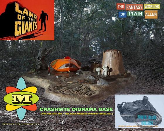 Land of the Giants Spindrift Crash Site Diorama Kit