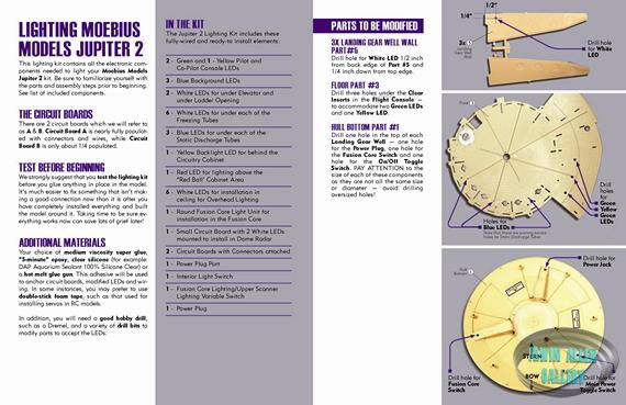 Jupiter 2 Lighting Kit Instructions Pages 2-3