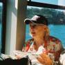 Sheila Allen discussing the collectors cards