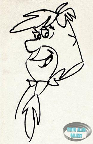 Fred Flintstone drawn by Kevin Burns