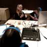 Celeste Yarnall being interviewed for RetroRadio