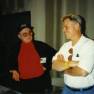 Terry Becker and Del Monroe share a joke