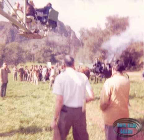 Irwin Allen filming Five Weeks in a Balloon