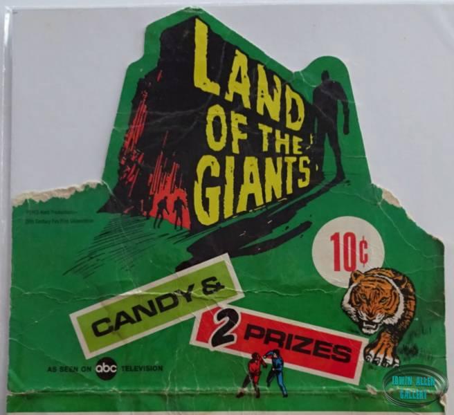 Land of the Giants Candy Display Box Lid