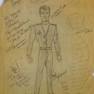 Costume Sketch of Steve Burton