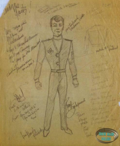 Costume Sketch of Steve Burton