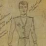 Costume Sketch of Steve Burton