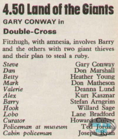 Double-Cross Friday 4th August 1972