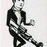 Major West Caricature Card