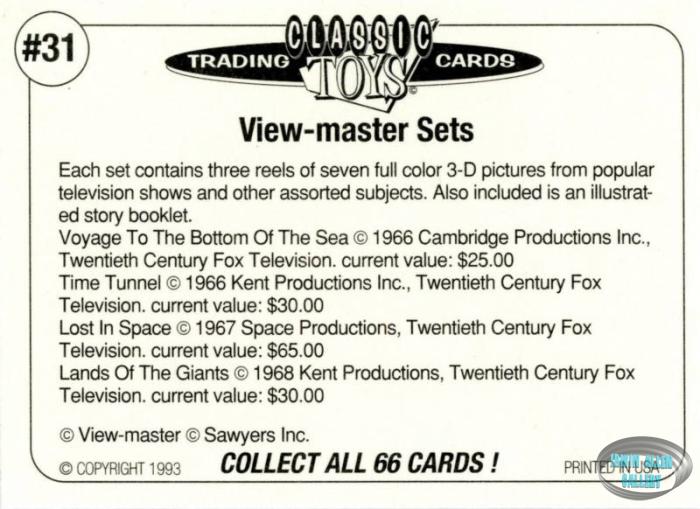 View-Master Sets #31 Back