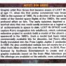 Ron Gross Artist Bio Card Back