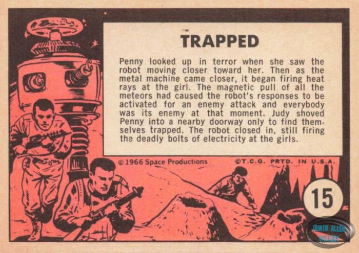 Lost in Space Topps #15 Back