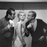 Leonard Stone, Marta Kristen and Jonathan Harris