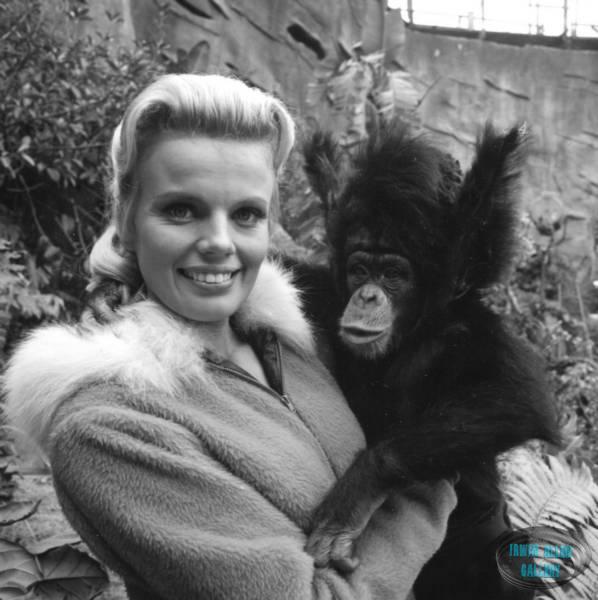 Marta Kristen with Debbie the Bloop