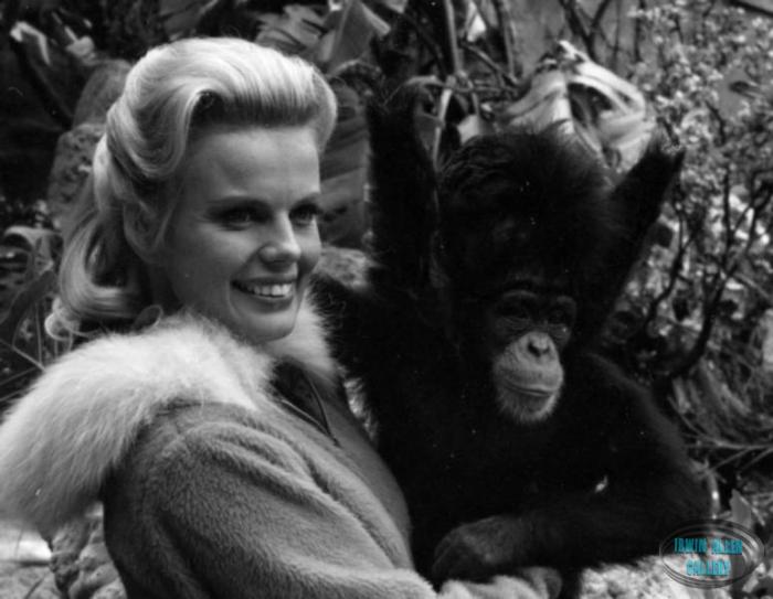 Marta Kristen with Debbie the Bloop