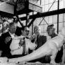 Irwin Allen with Tyrannosaurus