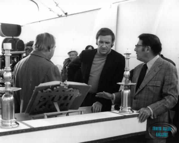 Ronald Neame, Gene Hackman and Irwin Allen