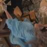 Blue Dress Lady Stunt