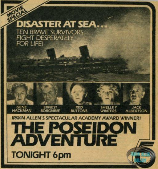 TV Guide clipping for The Poseidon Adventure
