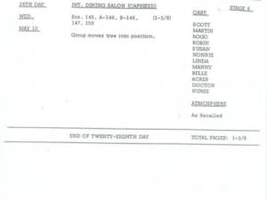 Shooting Schedule