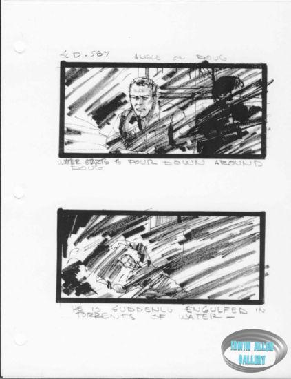 Scene 587 - Water pours around Doug