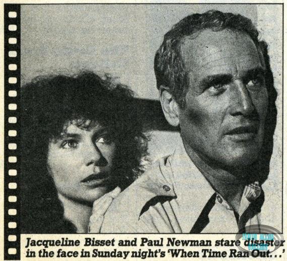 When Time Ran Out TV Listing Clipping