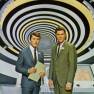 Spanish Sticker #87 James Darren and Robert Colbert