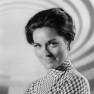 Lee Meriwether in front of the Time Tunnel