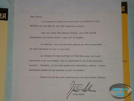 Irwin Allen Letter